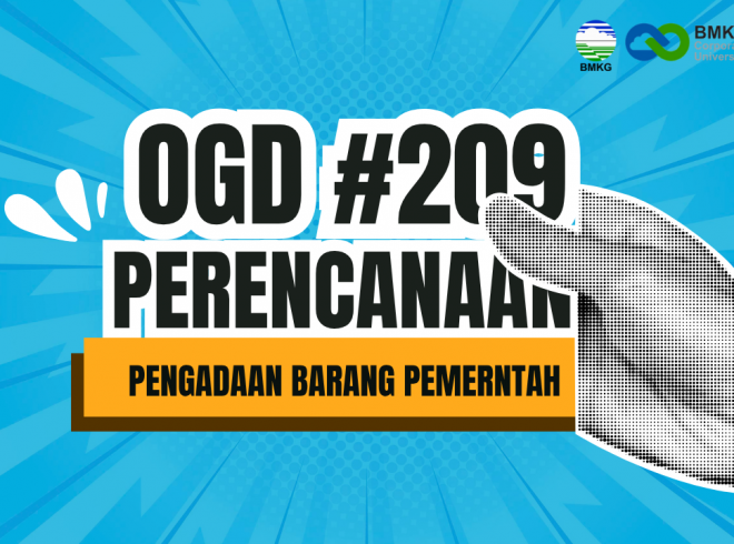 OGD #209 – Perencanaan Pengadaan Barang Jasa Pemerintah