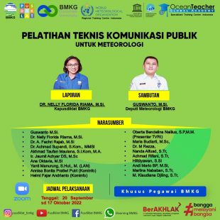 Pelatihan Online Komunikasi Publik Untuk Bidang Meteorologi