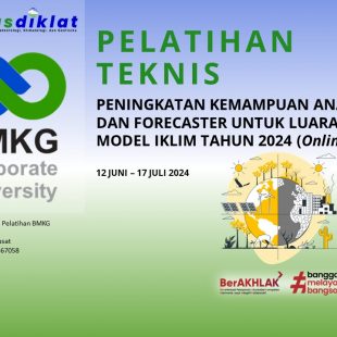 Pelatihan Teknis Peningkatan Kemampuan Analis dan Forecaster untuk Luaran Model Iklim Tahun 2024 (Online)
